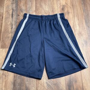 Under Armour‎ Shorts Men's Medium Blue Athletic Training Fitness Running 2236
